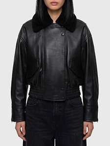 Iolaila Lane Shearling-Collar Jacket
