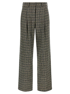 Sally Check Straight-Leg Pants