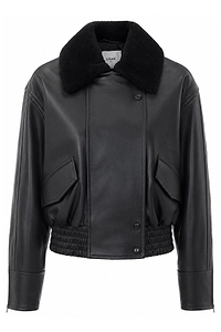 Laila Lane Shearling Collar Jacket