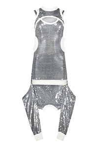 Jeremy Scott Cutout Sequinned Mini Dress