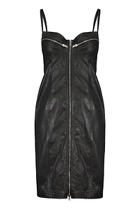 Jeremy Scott Zip-Front Mini Dress