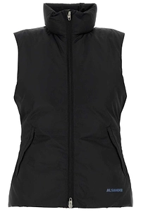 Jil Sander Logo Detailed High-Neck Down Vest