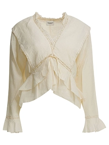Isabel Marant ÉToile Long Sleeved Ruffled Blouse