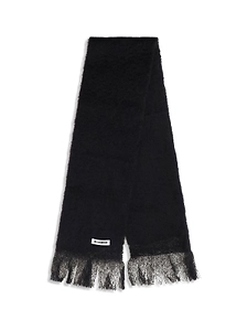 Jil Sander Brushed Logo Patch Scarf