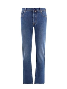 Jacob Cohen Logo Patch Slim Cut Jeans