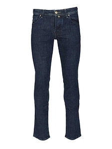Jacob Cohen Logo Patch Slim Fit Jeans