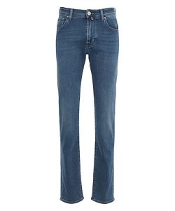 Jacob Cohen Logo Patch Slim-Fit Jeans