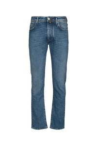 Jacob Cohen Logo Patch Straight-Leg Jeans