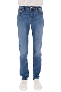 Jacob Cohen Logo Patch Straight-Leg Jeans