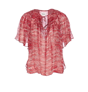 Isabel Marant ÉToile Pleat Detailed Neslya Blouse