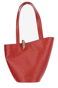 Jacquemus The Medium Bambola Asymmetric Bucket Bag