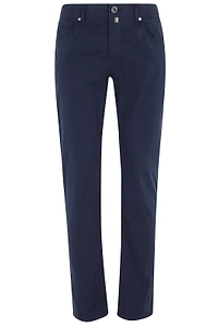 Jacob Cohen Logo Patch Straight Leg Pants