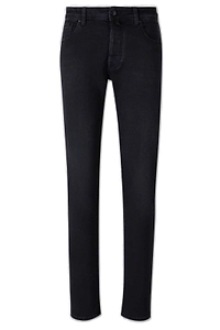 Jacob Cohen Logo Patch Wash Effect Denim Jeans