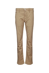 Jacob Cohen Logo Plaque Straight-Leg Trousers