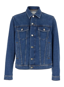 Jacob Cohen Logo Patch Stretch Denim Jacket