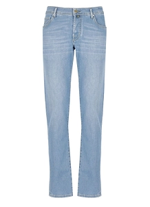 Jacob Cohen Nick Logo Patch Slim Pants