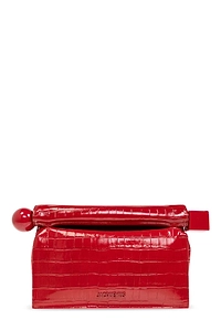 Jacquemus La Pochette Rond Logo Detailed Clutch Bag