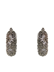 Jil Sander Embellished Hoop Earrings