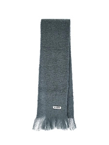 Jil Sander Fringed Brushed Scarf