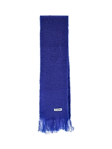 Jil Sander Fringed Logo Scarf