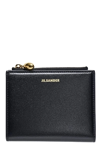Jil Sander Goji Logo Lettering Zipped Mini Wallet