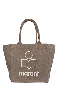 Yenky Logo Embroidered Small Top Handle Bag