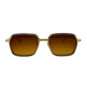 Jacques Marie Mage Geometric Frame Sunglasses
