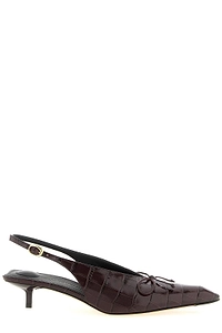 Jacquemus Embossed Slingback Pumps