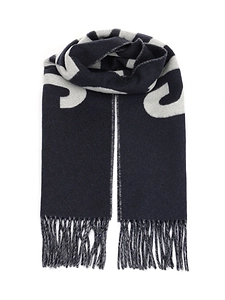 Jacquemus Logo Detailed Fringed Edge Scarf