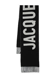Jacquemus Logo Detailed Fringe Logo Scarf