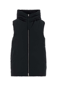 Jil Sander Hooded Zip-Front Padded Vest