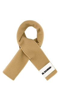 Jil Sander+ Logo-Patch Knitted Scarf
