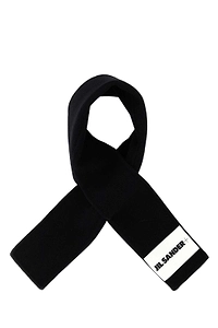 Jil Sander+ Logo-Patch Knitted Scarf