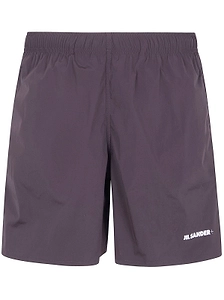 Jil Sander+ Logo-Print High Waist Swim Shorts