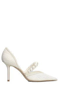 Jimmy Choo Aurelie 85 Lace Pumps