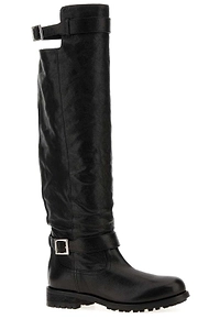 Jimmy Choo Bikerkb Buckled Riding Boots