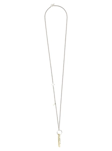 Jil Sander Ring Pendant Chain-Linked Necklace