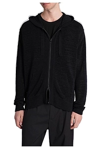 Palla Zipped Knitted Hoodie