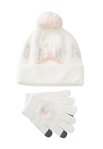 Jordan Kids Pom-Pom Beanie Set