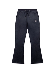 Juicy Couture Kids Drawstring Velvet Bootcut Track Pants