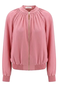 Joseph Gathered Zip-Up Jacket