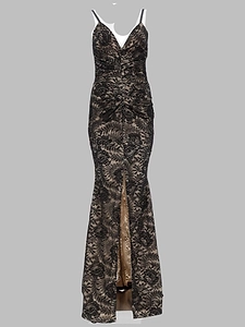 Joseph Lace Ruched Gown Dress