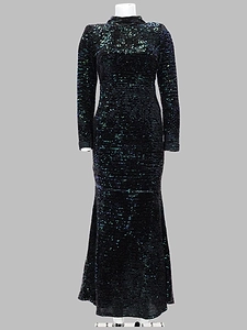 Joseph Open-Back Sequin Maxi Dress