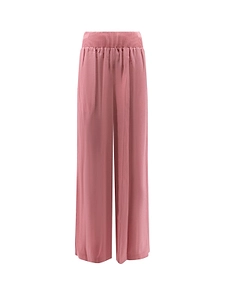 Joseph Ribbed-Waist Wide-Leg Pants