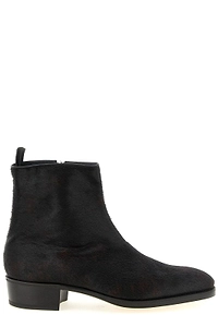 John Lobb Freddi Bristle Hide Ankle Boots