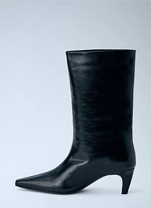 Jude Cave Mid-Calf Heeled Boots
