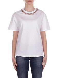 John Richmond Embellished-Neck T-Shirt