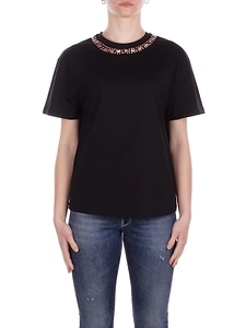 John Richmond Embellished-Neck T-Shirt