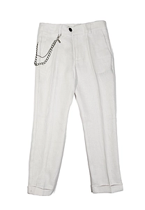 John Richmond Junior Chain-Detailed Slim Fit Trousers
