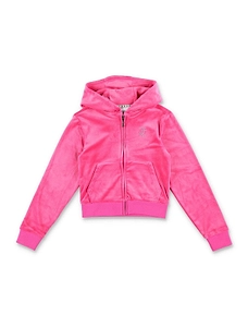 Juicy Couture Kids Diamante Logo Zip Hoodie